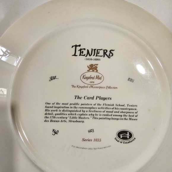 Vintage The Card Player Plate - Picture 5 of 5